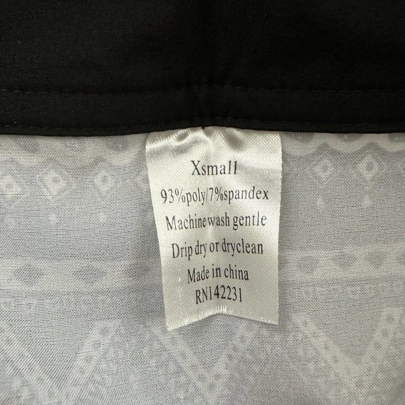 Rip Skirt Womens Wrap Size XS Black Gray Tropical Surfboard Stripe Print Short - Picture 5 of 9